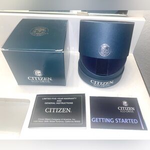 Auth CITIZEN Eco-Drive EMPTY Presentation Storage Display Watch Box w Inserts